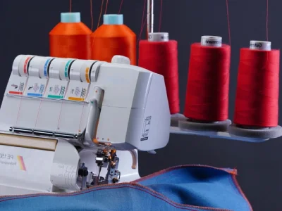 швейная машина с нитями